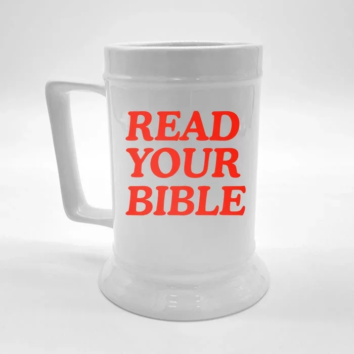 Isaiah Robin Read Your Bible Front & Back Beer Stein