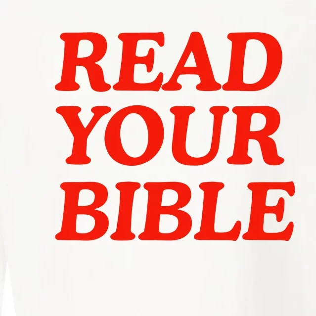 Isaiah Robin Read Your Bible Cropped Pullover Crew