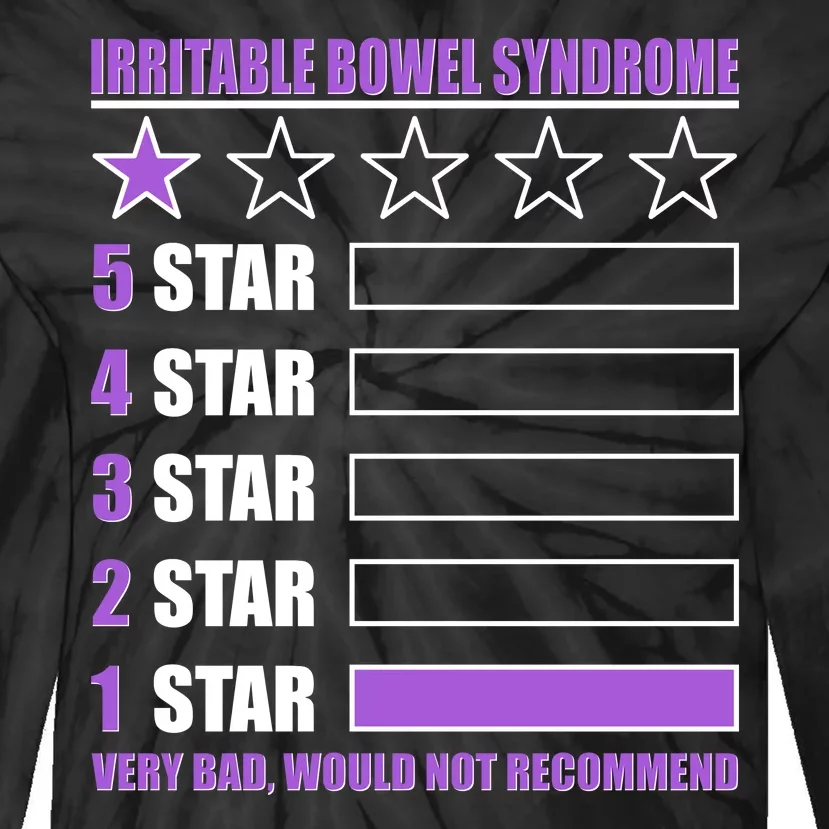 Irritable Bowel Syndrome 1 Star Rating Very Bad Would Not Recommend Tie-Dye Long Sleeve Shirt