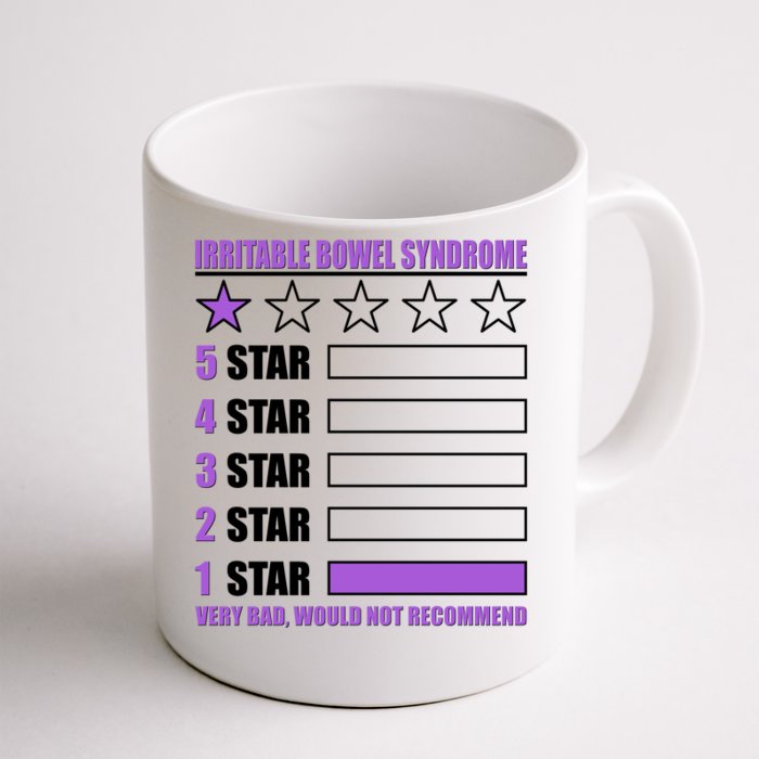 Irritable Bowel Syndrome 1 Star Rating Very Bad Would Not Recommend Front & Back Coffee Mug