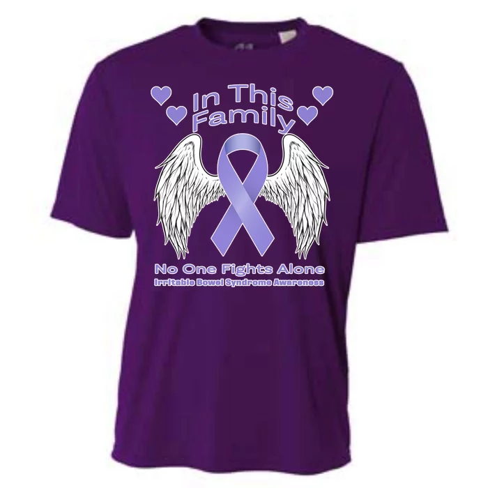 Irritable Bowel Syndrome Awareness Angle Wings No Fights Alone Cooling Performance Crew T-Shirt