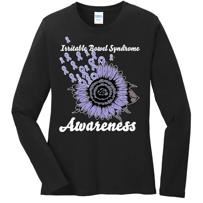 Irritable Bowel Syndrome Awareness IBS Ladies Long Sleeve Shirt