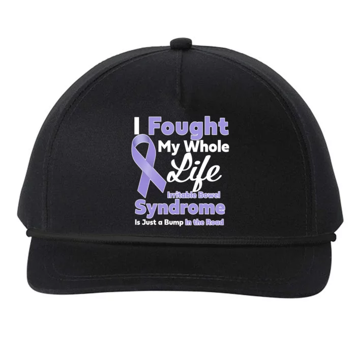 Irritable Bowel Syndrome Awareness IBS Bump In The Road Snapback Five-Panel Rope Hat