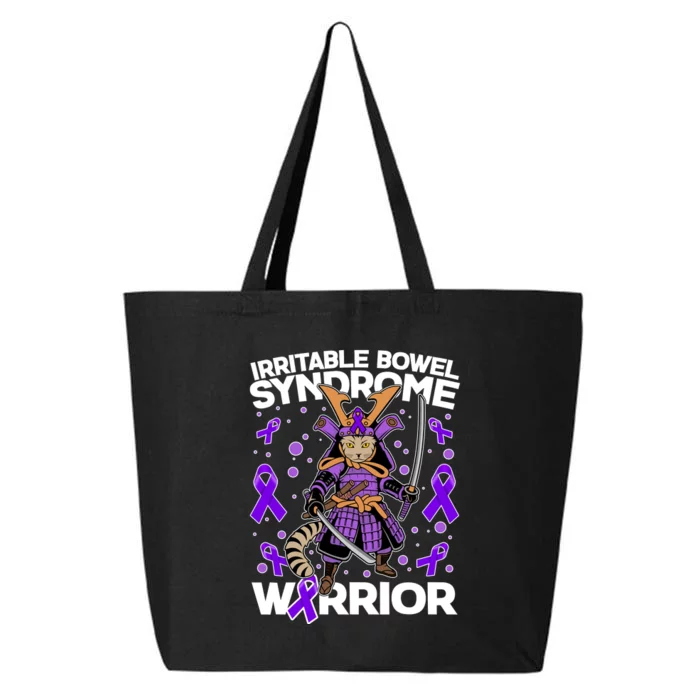 Irritable Bowel Syndrome Warrior Samurai Cat 25L Jumbo Tote