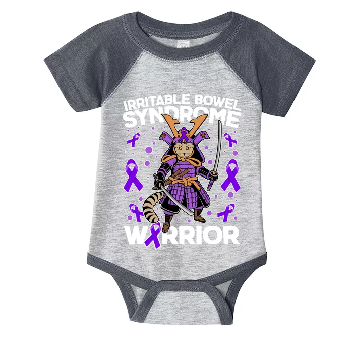 Irritable Bowel Syndrome Warrior Samurai Cat Infant Baby Jersey Bodysuit