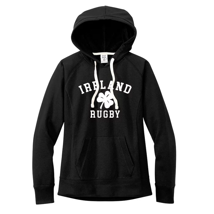 IRELAND RUGBY Shirts Irish Shamrock Rugby Women's Fleece Hoodie