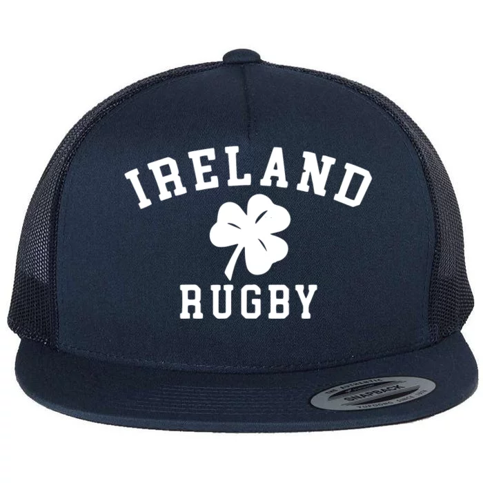 IRELAND RUGBY Shirts Irish Shamrock Rugby Flat Bill Trucker Hat