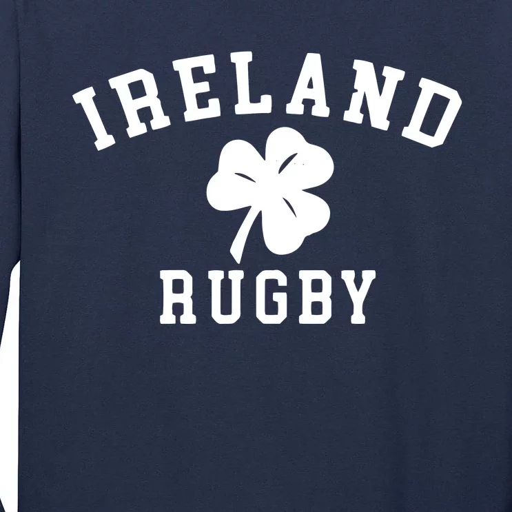 IRELAND RUGBY Shirts Irish Shamrock Rugby Tall Long Sleeve T-Shirt