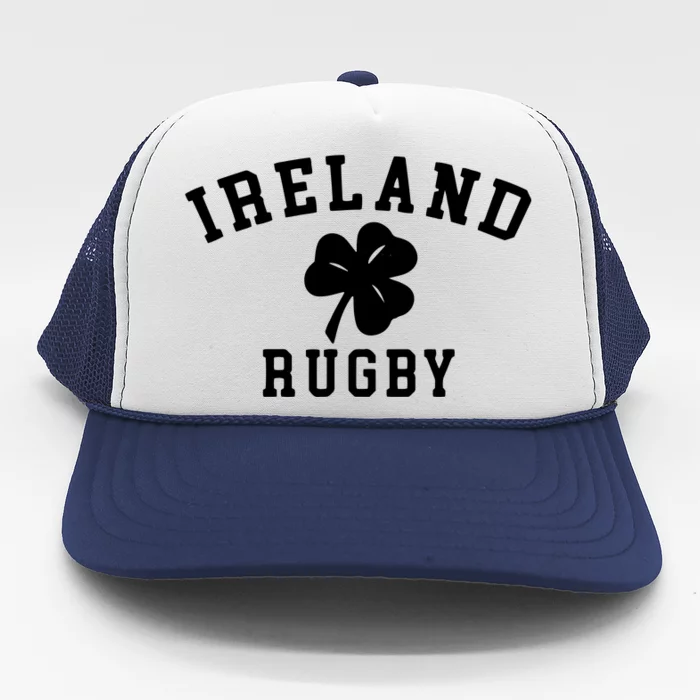 IRELAND RUGBY Shirts Irish Shamrock Rugby Trucker Hat