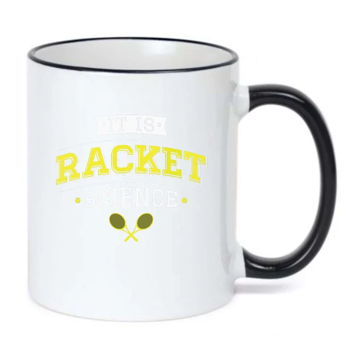 Its Racket Science Funny Tennis Lover Coach Black Color Changing Mug