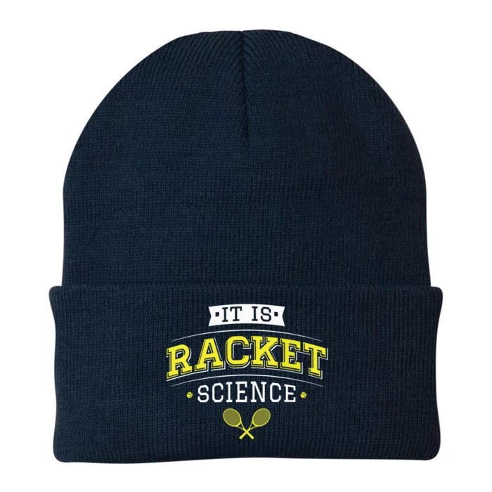 Its Racket Science Funny Tennis Lover Coach Knit Cap Winter Beanie