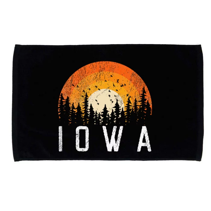 Iowa Retro Style Vintage 70s 80s 90s Microfiber Hand Towel