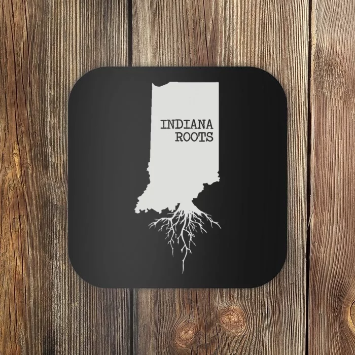 Indiana Roots State Map Gift Indiana Coaster