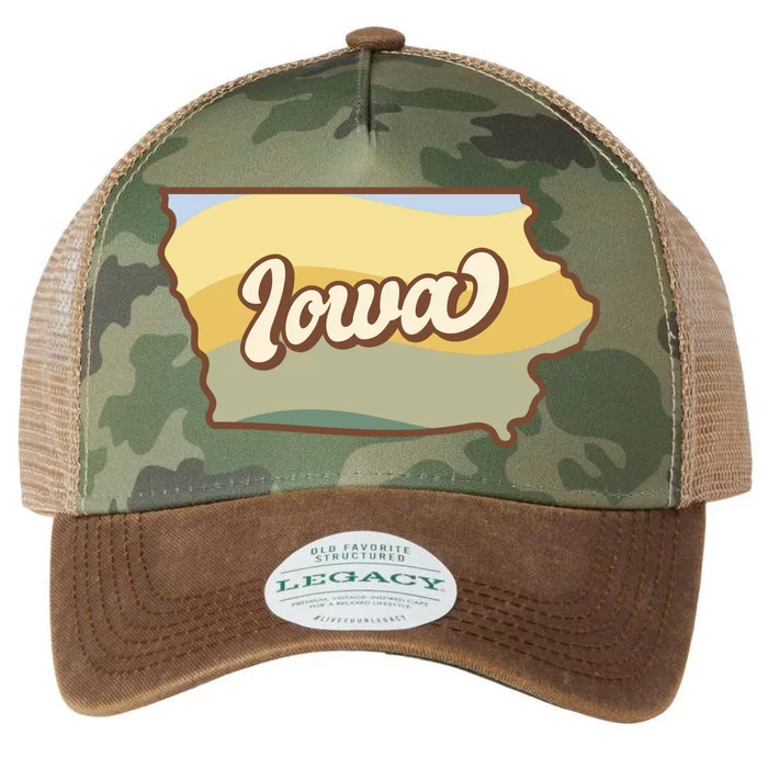 Iowa Retro Sunset Logo Legacy Tie Dye Trucker Hat