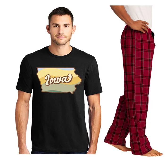 Iowa Retro Sunset Logo Pajama Set