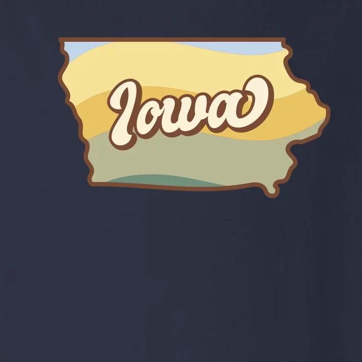 Iowa Retro Sunset Logo Toddler Long Sleeve Shirt