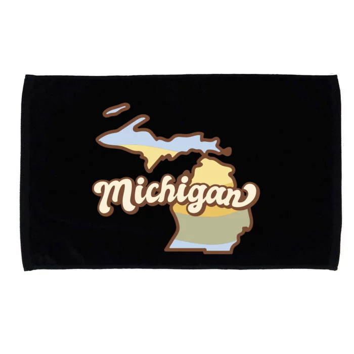 Iowa Retro Sunset Logo Microfiber Hand Towel