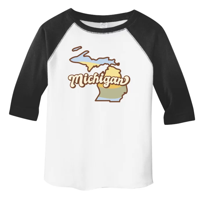 Iowa Retro Sunset Logo Toddler Fine Jersey T-Shirt