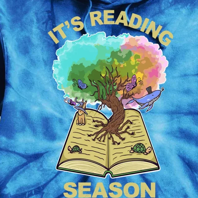 Its Reading Season Summer Reading Teacher All Together Now Meaningful Gift Tie Dye Hoodie