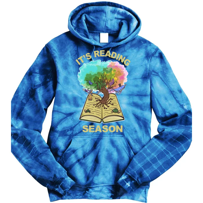 Its Reading Season Summer Reading Teacher All Together Now Meaningful Gift Tie Dye Hoodie