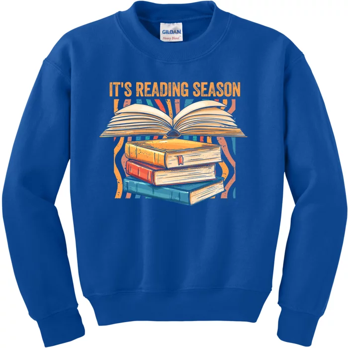 Its Reading Season Summer Reading Teacher Squad Bookworm Funny Gift Kids Sweatshirt