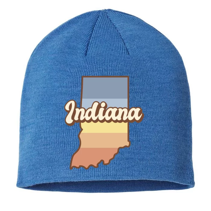 Indiana Retro Sunset Logo 8 1/2in Sustainable Knit Beanie