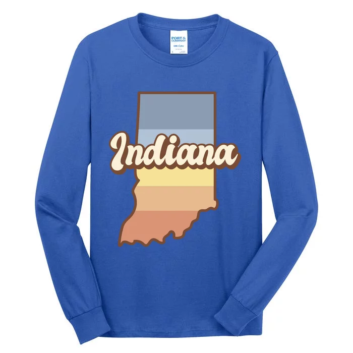 Indiana Retro Sunset Logo Tall Long Sleeve T-Shirt