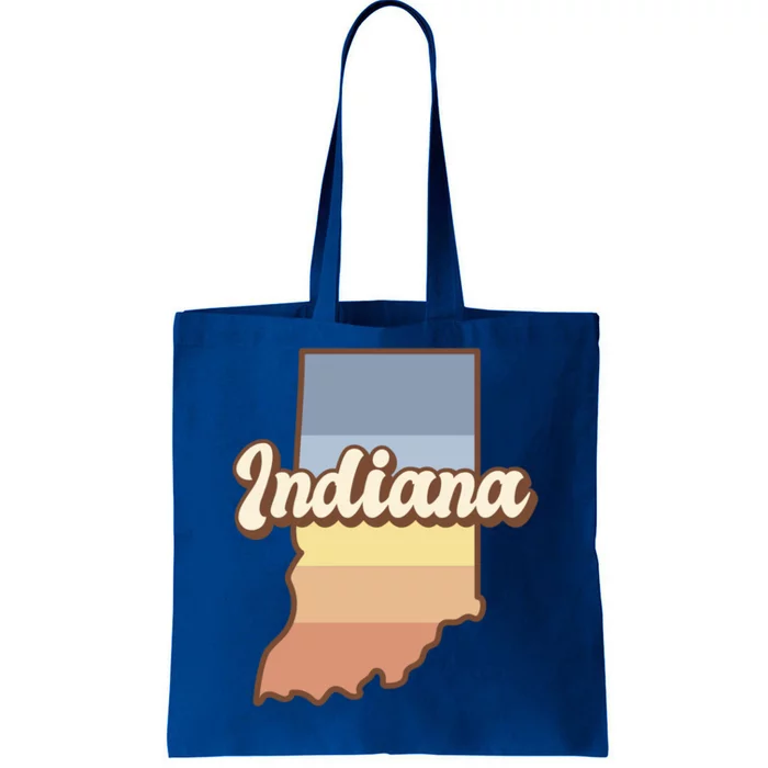 Indiana Retro Sunset Logo Tote Bag