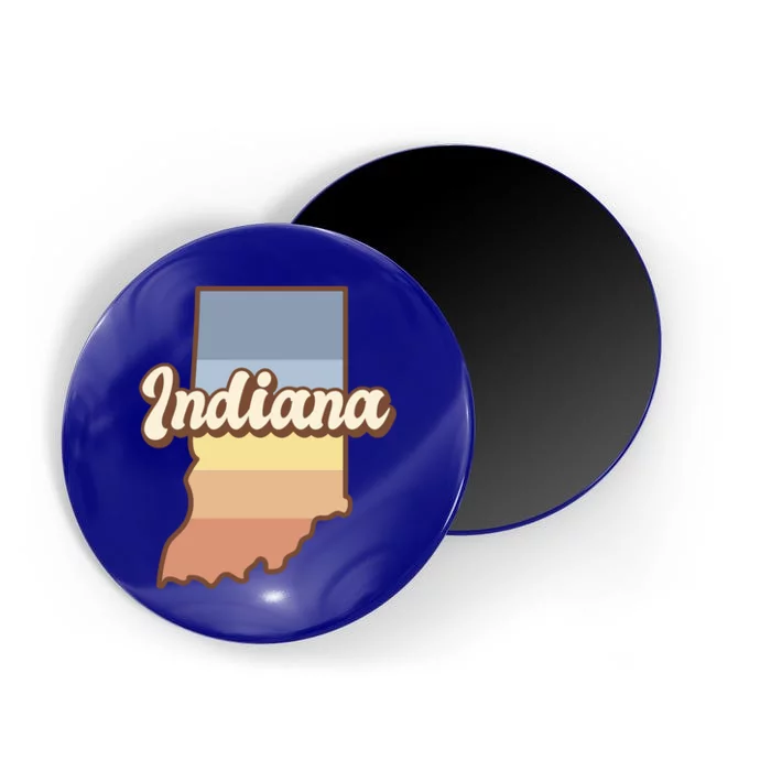 Indiana Retro Sunset Logo Magnet