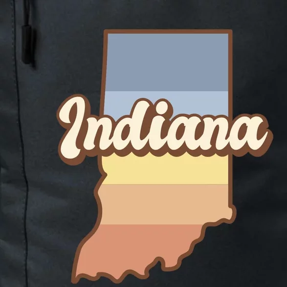 Indiana Retro Sunset Logo Daily Commute Backpack