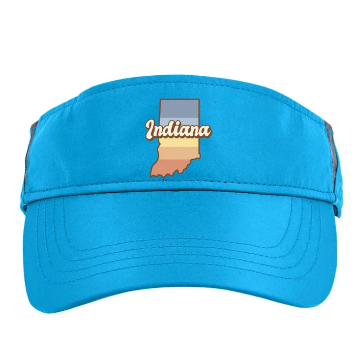 Indiana Retro Sunset Logo Adult Drive Performance Visor