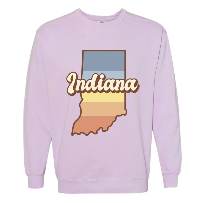 Indiana Retro Sunset Logo Garment-Dyed Sweatshirt