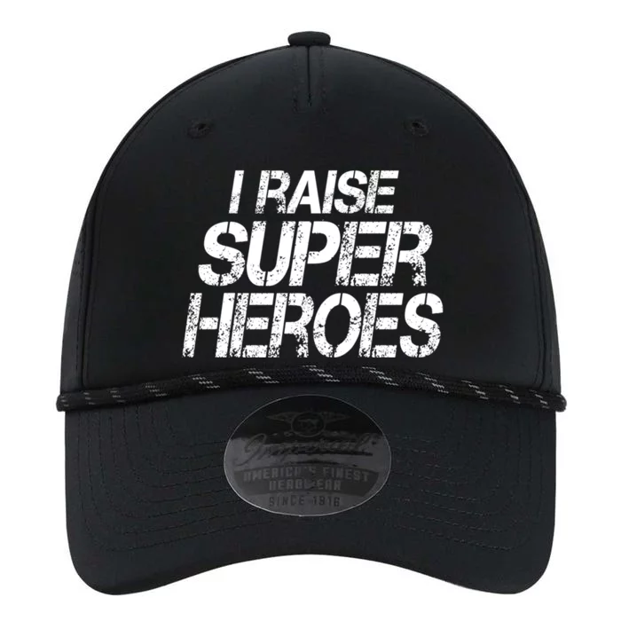 I Raise Super Heroes Proud Super Mom Super Dad Cute Gift Performance The Dyno Cap