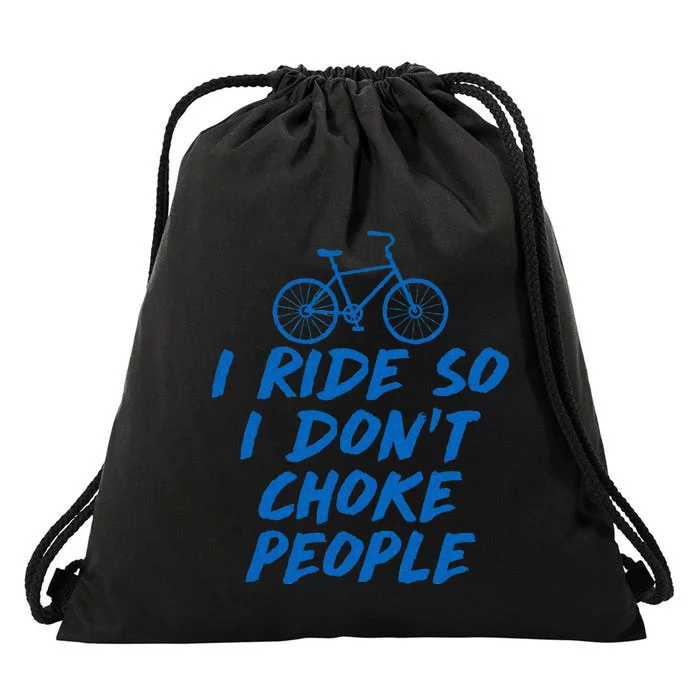 I Ride So Funny BMX Mountain Bike MTB Cycling Drawstring Bag