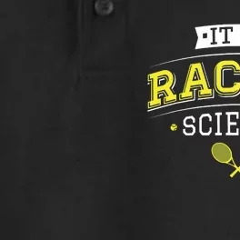 Its Racket Science Funny Tennis Lover Coach Dry Zone Grid Performance Polo