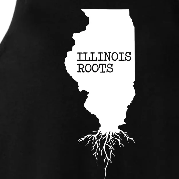 Illinois Roots Shirts State Map Gift Illinois Ladies Tri-Blend Wicking Tank