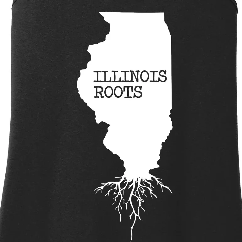 Illinois Roots Shirts State Map Gift Illinois Ladies Essential Tank