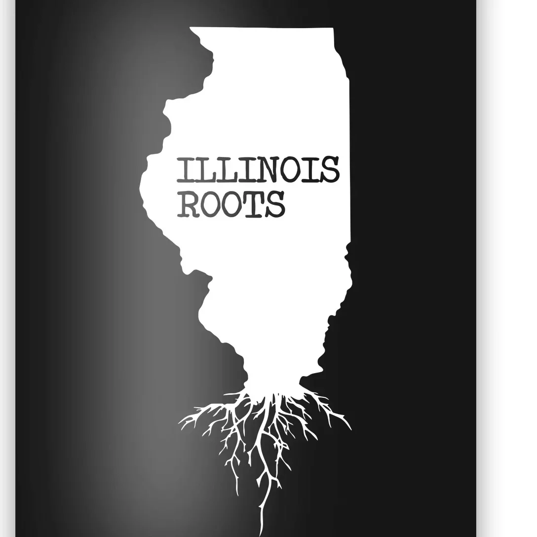 Illinois Roots Shirts State Map Gift Illinois Poster