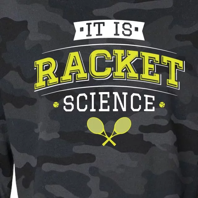 It's Racket Science Funny Tennis Lover & Coach Cropped Pullover Crew