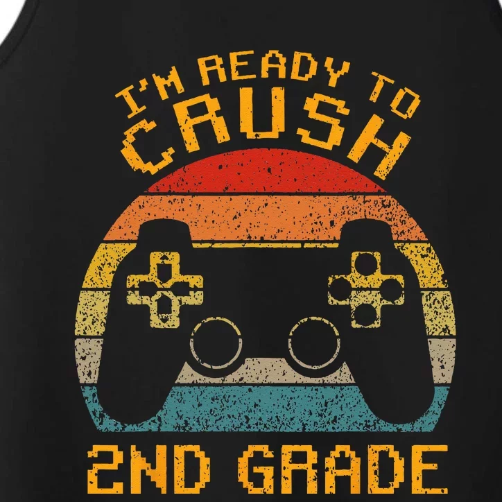 I'm Ready to Crush 2nd Grade Back to School Video Game Performance Tank