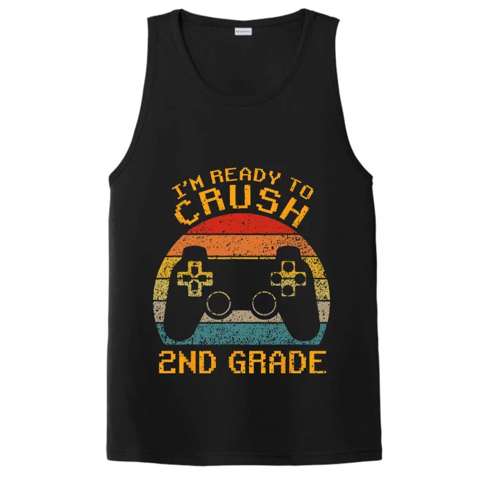 I'm Ready to Crush 2nd Grade Back to School Video Game Performance Tank