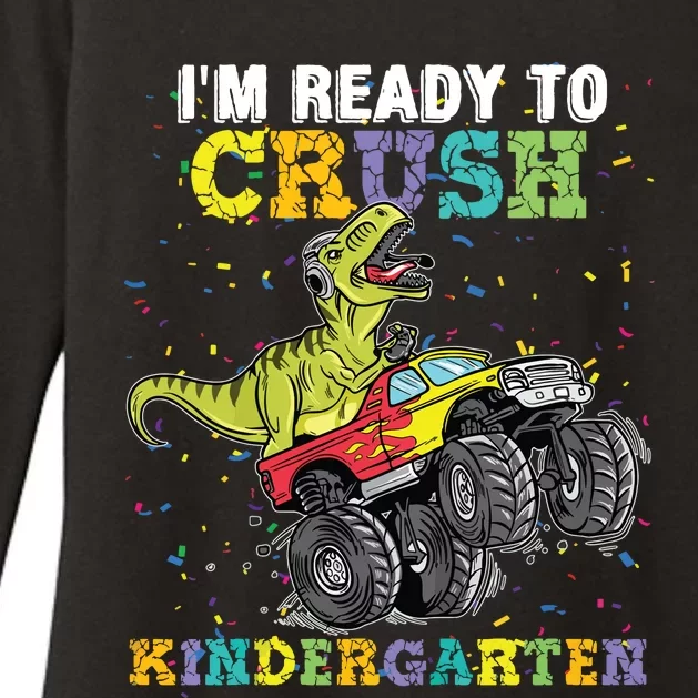 Im Ready To Crush Kindergarten Monster Truck Dinosaur Boy Womens CVC Long Sleeve Shirt