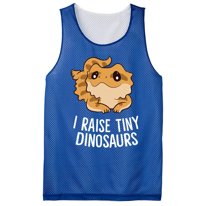 I Raise Tiny Dinosaurs Lizard Bearded Dragon Mom Gift Mesh Reversible Basketball Jersey Tank