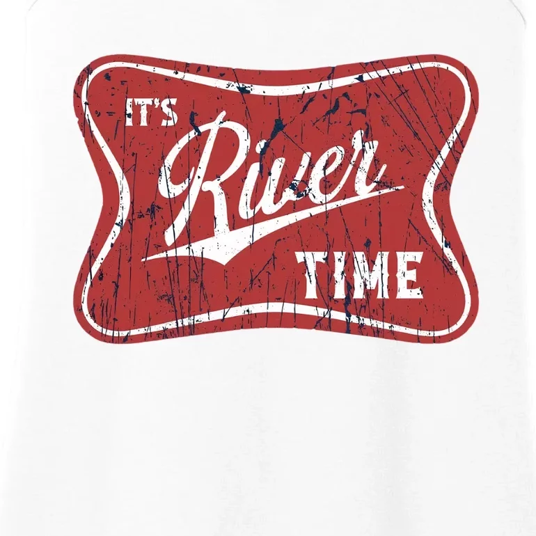 Its River Time Its Lake Time River Vibes River Hippie Ladies Essential Tank