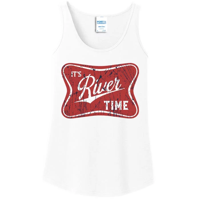 Its River Time Its Lake Time River Vibes River Hippie Ladies Essential Tank