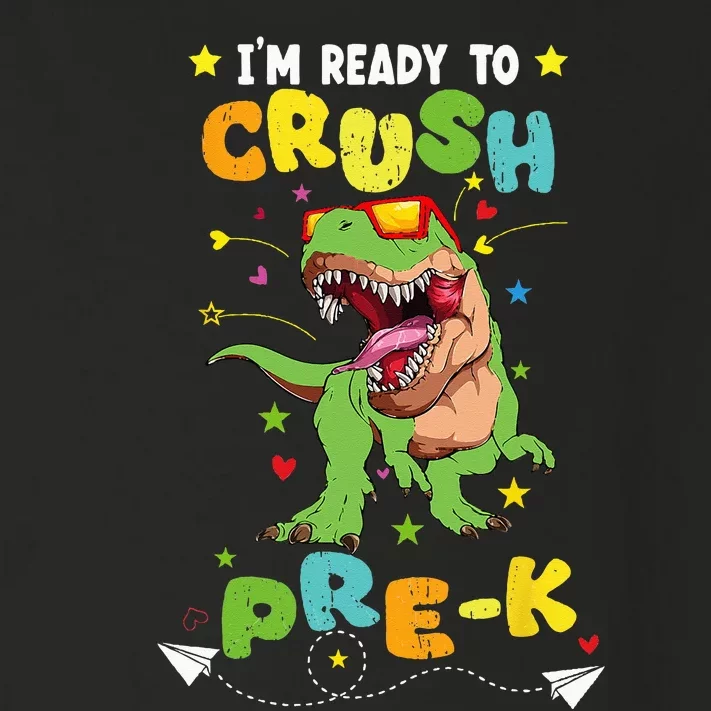 I'm ready to crush PreK T Rex Dinosaur Back To school Toddler Long Sleeve Shirt