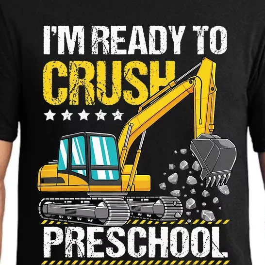 I'm Ready To Crush Preschool Construction Vehicle Pajama Set