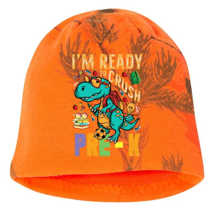 Im Ready To Crush PreK Monster Truck Dino Back To School Kati - Camo Knit Beanie