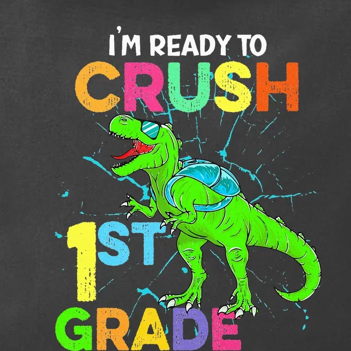 I'm Ready To Crush 1st Grade Dinosaur Back To School Zip Tote Bag