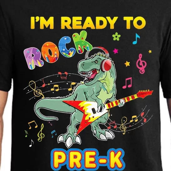 I'm Ready To Rock PreK Back School Dinosaur Teacher Pajama Set